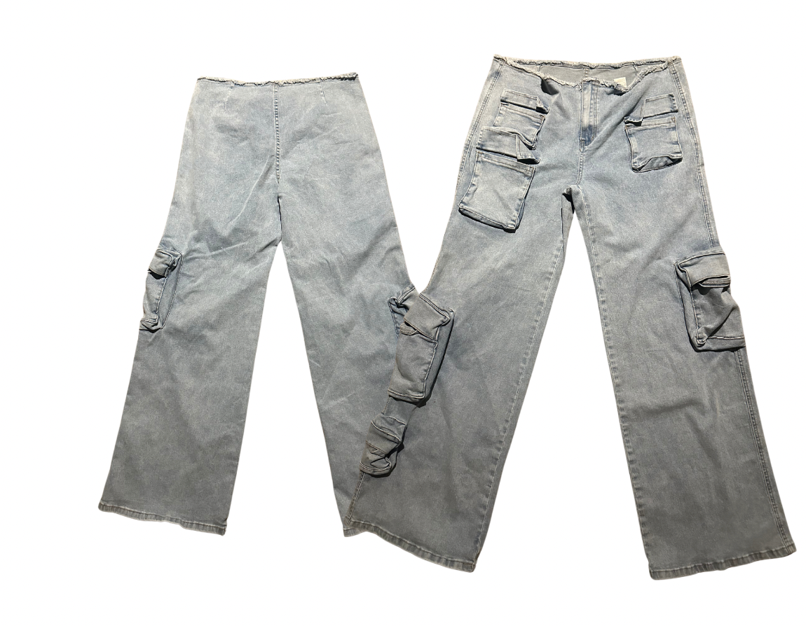 Cargo Flare Jeans