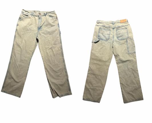 Brown Acid Wash Denim