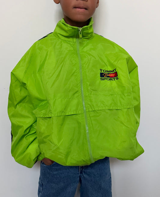 Vintage Tommy Hilfiger Lime Green Windbreaker