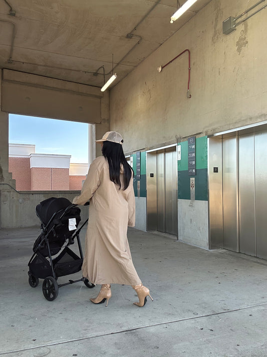 Casual Hooded Windbreaker Maxi Dress