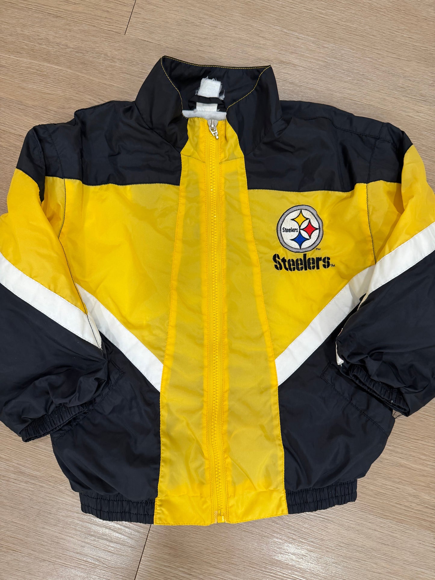 Vintage Kids Pittsburgh Steelers Windbreaker Jacket