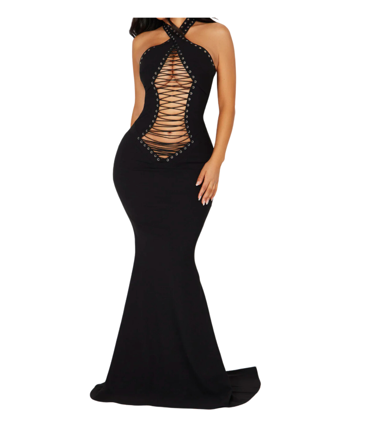 Formal Maxi Cut out Dress