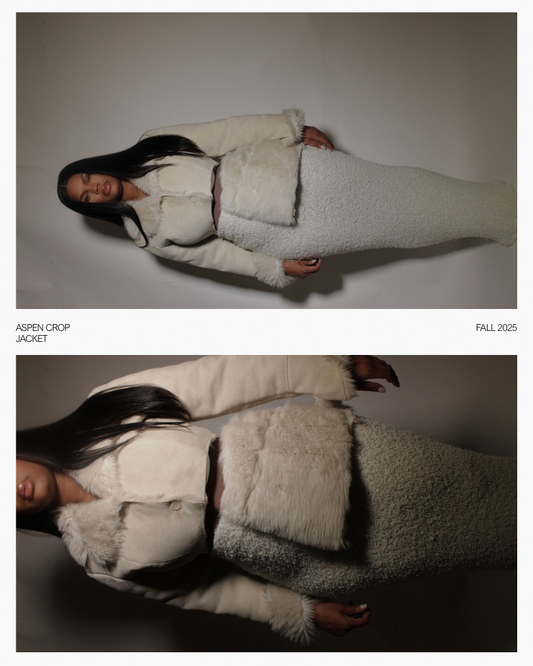 Vintage Suede x Fur fur trim Jacket