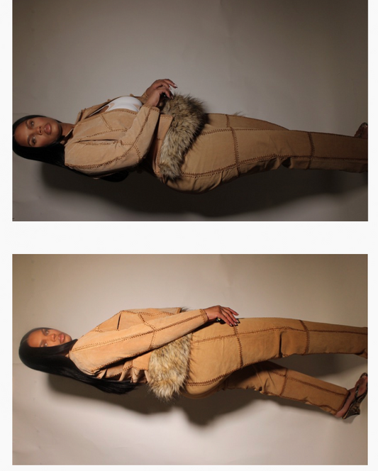 Vintage Tan Classic Suit