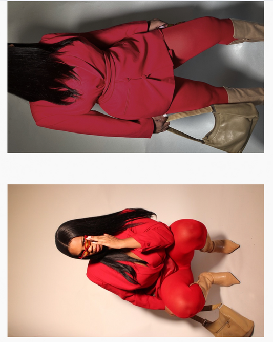 RED Vintage Skirt Set