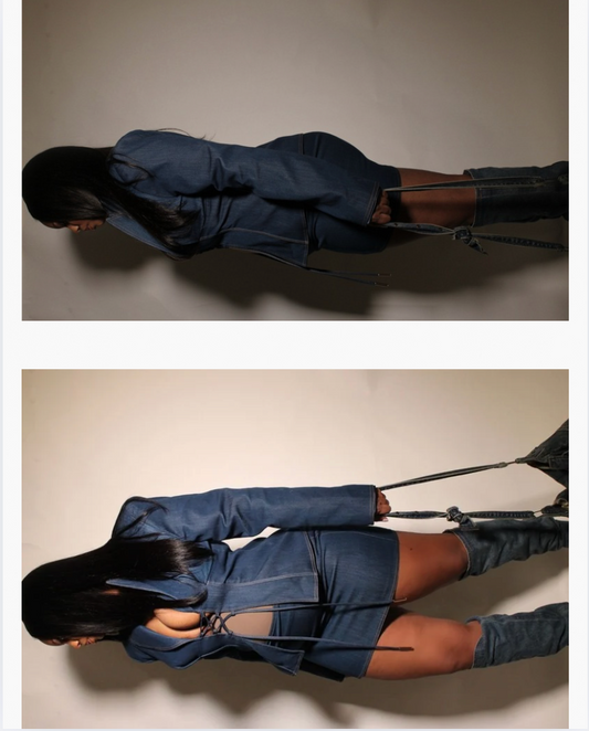 Denim Skirt Set