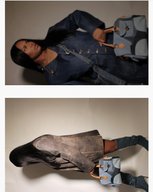 PATCHWORK DENIM BAG